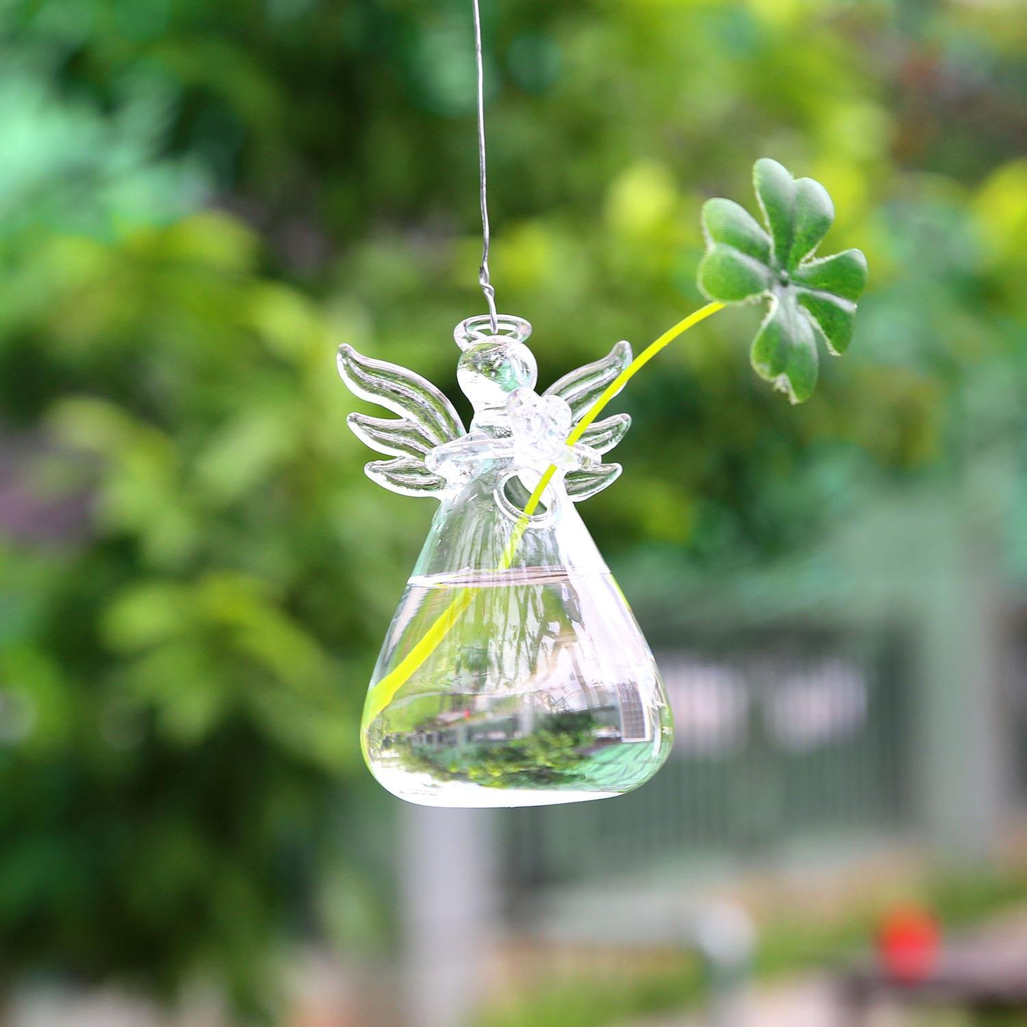 SOLEDI Hanging Terrarium Glass Hanging Teardrop Plant Terrariums from Glass Home Gardens