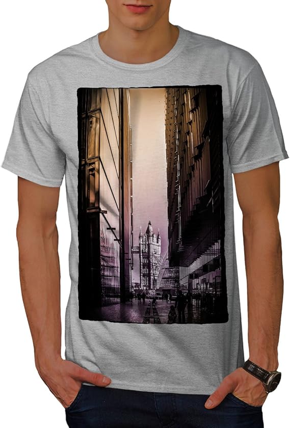 Amazon Wellcoda ゴールデン ブリッジ イギリス ファッション 男性用 S 5xl Tシャツ Tシャツ カットソー 通販