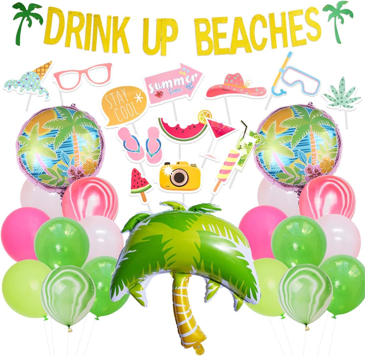 Summer Beach Party Decorations Drink Up Beaches Banner Hawaii