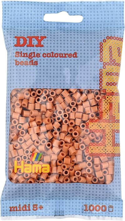 Hama Beads Bag Approx 1000 Midi Fuse Beads Mosaic Arts & Crafts Light Brown