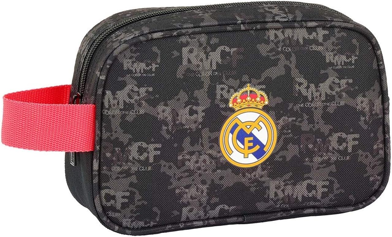 Safta Real Madrid - Neceser de Viaje, Negro, 22 cm
