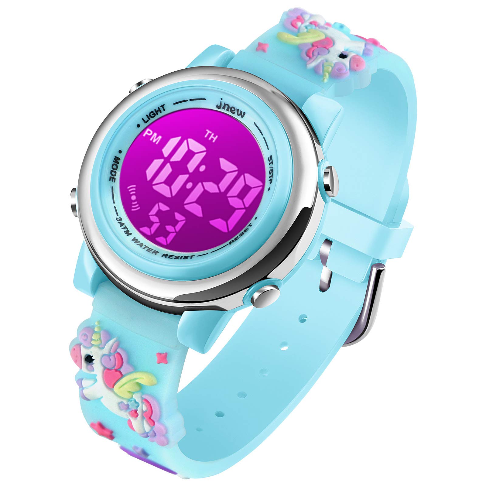 VenSten Kids Digital Sport Waterproof Watch, Kid Sports Outdoor LED Electrical Watches with Luminous Alarm Stopwatch Child Wristwatch — image 1