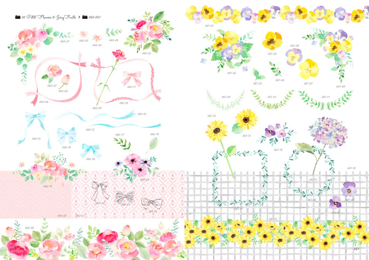 水彩 色鉛筆 クレヨン きらきらときめく手描き素材集 デジタル素材book Amazon Com Books