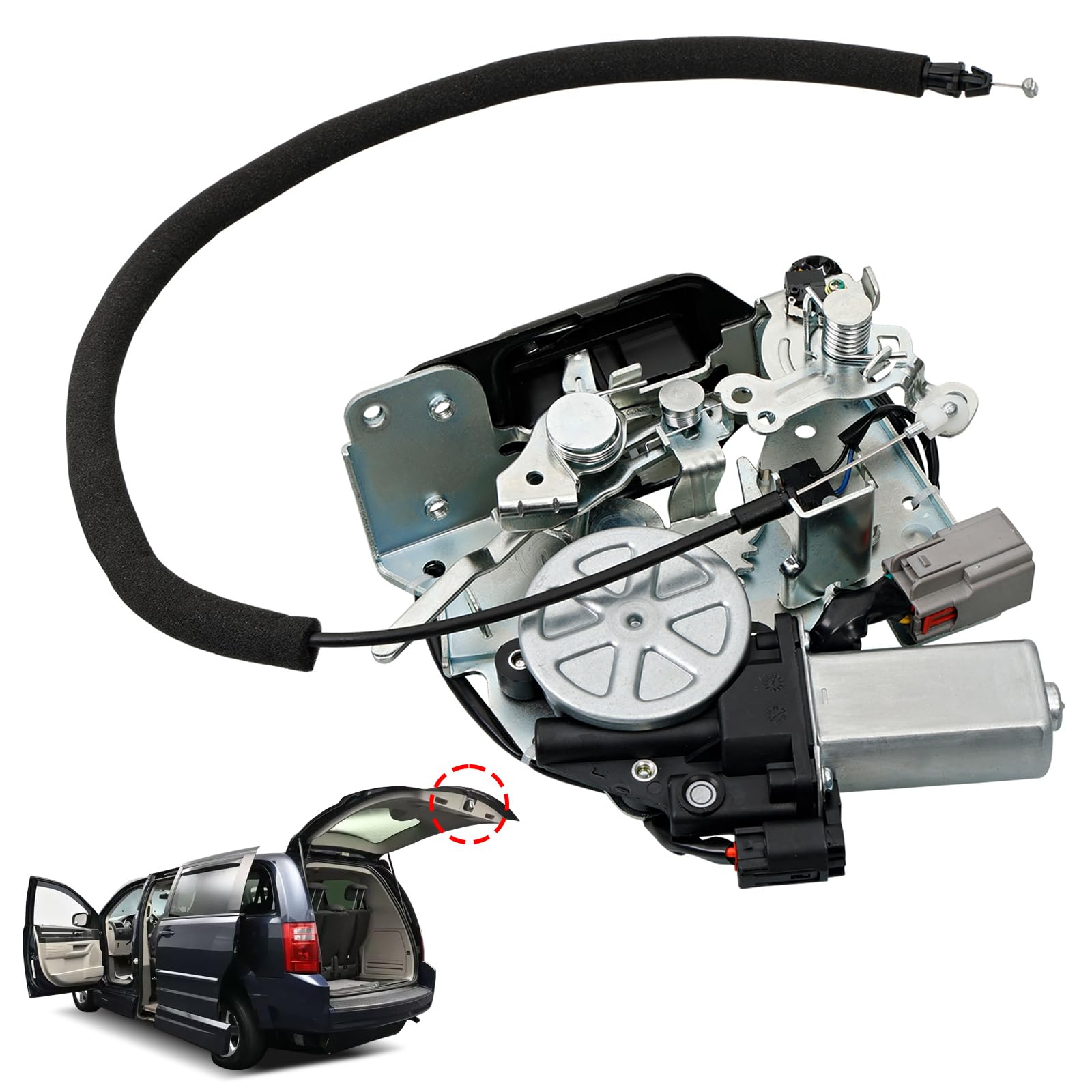 Photo 1 of Rear Tailgate Trunk Lock Actuator Compatible with 2008-2020 Dodge Grand Caravan, 2008-2016 Chrysler Town & Country,2012-2015 Ram C/V, 2008-2010 Jeep Commander, Replaces#DLA1394 4589581