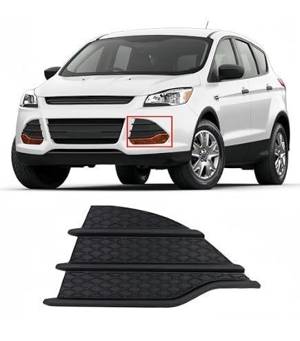 Front Bumper Lower Grill Cover Trim Left For Ford Kuga Escape 2013-2016 – ABS Plastic Black Replacement Part