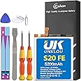 Galaxy S20 FE Battery, [Upgraded] UNKLOU 5200mAh Li-Polymer Replacement Battery for Samsung Galaxy S20 FE 5G SM-G781B G781U G781W SM-A526 A526B/DS A5260 A526W with Repair Replacement Tool Kit
