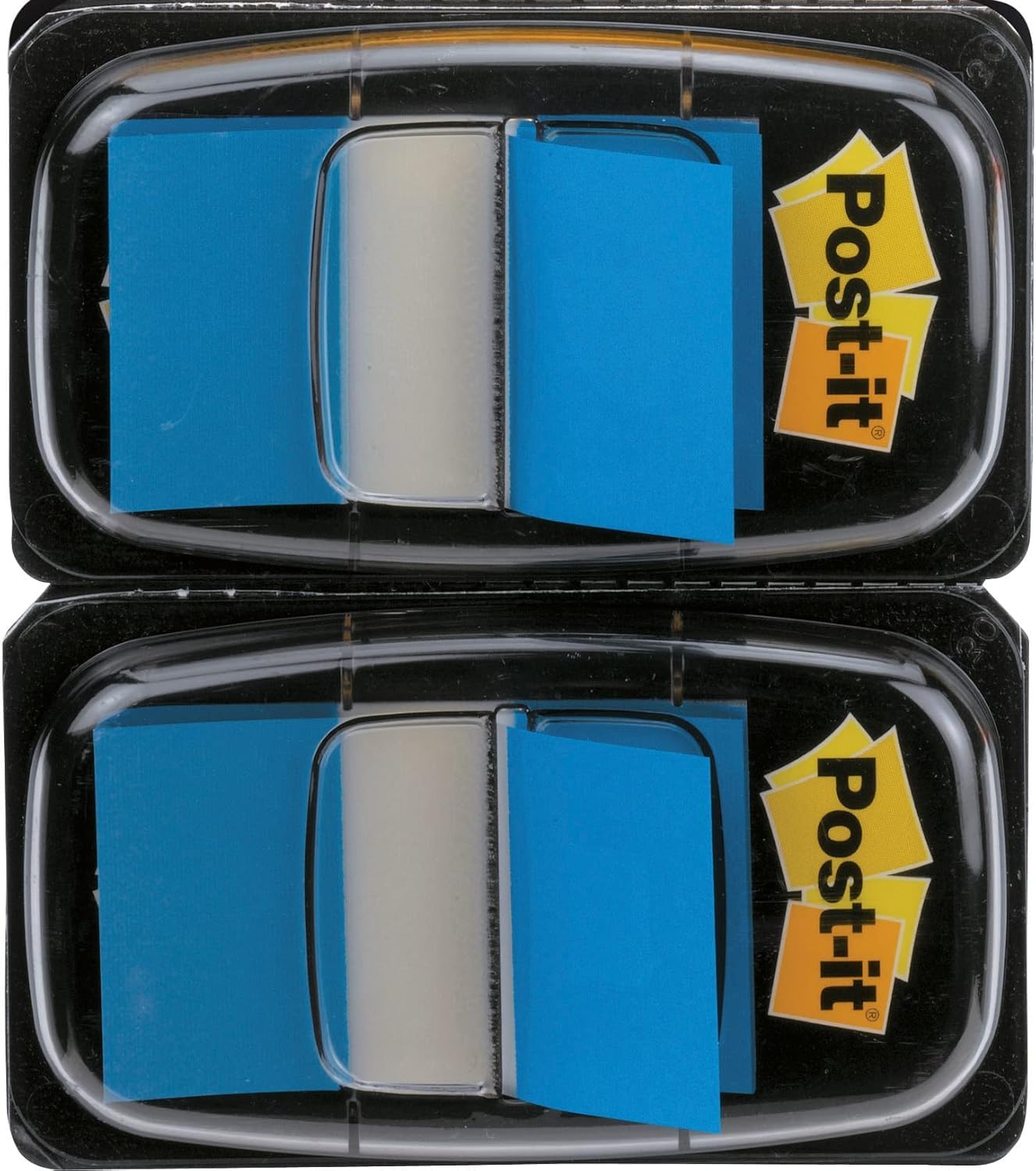 Post-it Index Flags, Medium, Blue, 2 Dispensers 25.4 mm x 43.2 mm, 100 Flags - to Mark, Highlight or Color Code Important Information