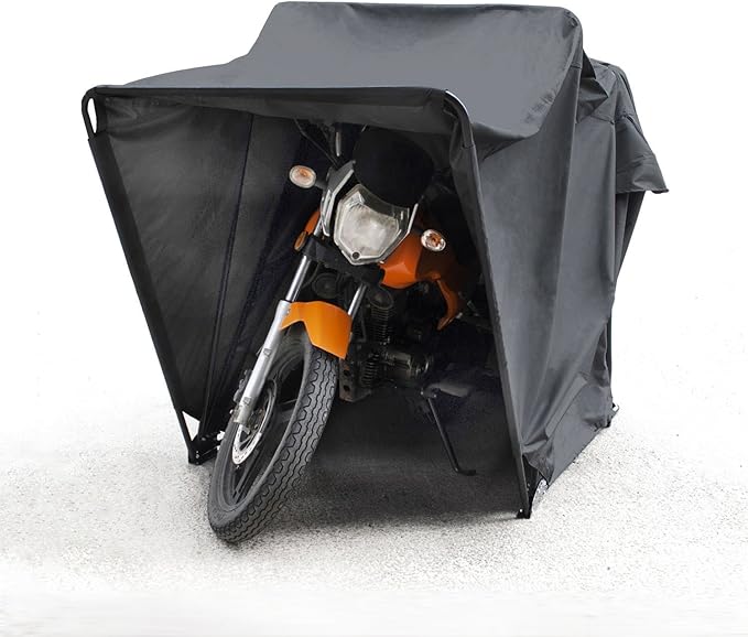 harley davidson tent with garage