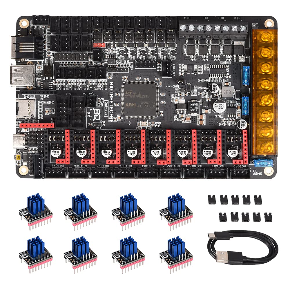 BIGTREETECH Octopus V1.1 for CR10 Ender 3 3D printer 32bit Control Board Upgrade Spider motherboard Marlin 2.0 Klipper Support TMC2209 TMC2208 TMC2130, TFT35 E3 V3.0, 1286LCD ect (with 8 TMC2209) — image 1