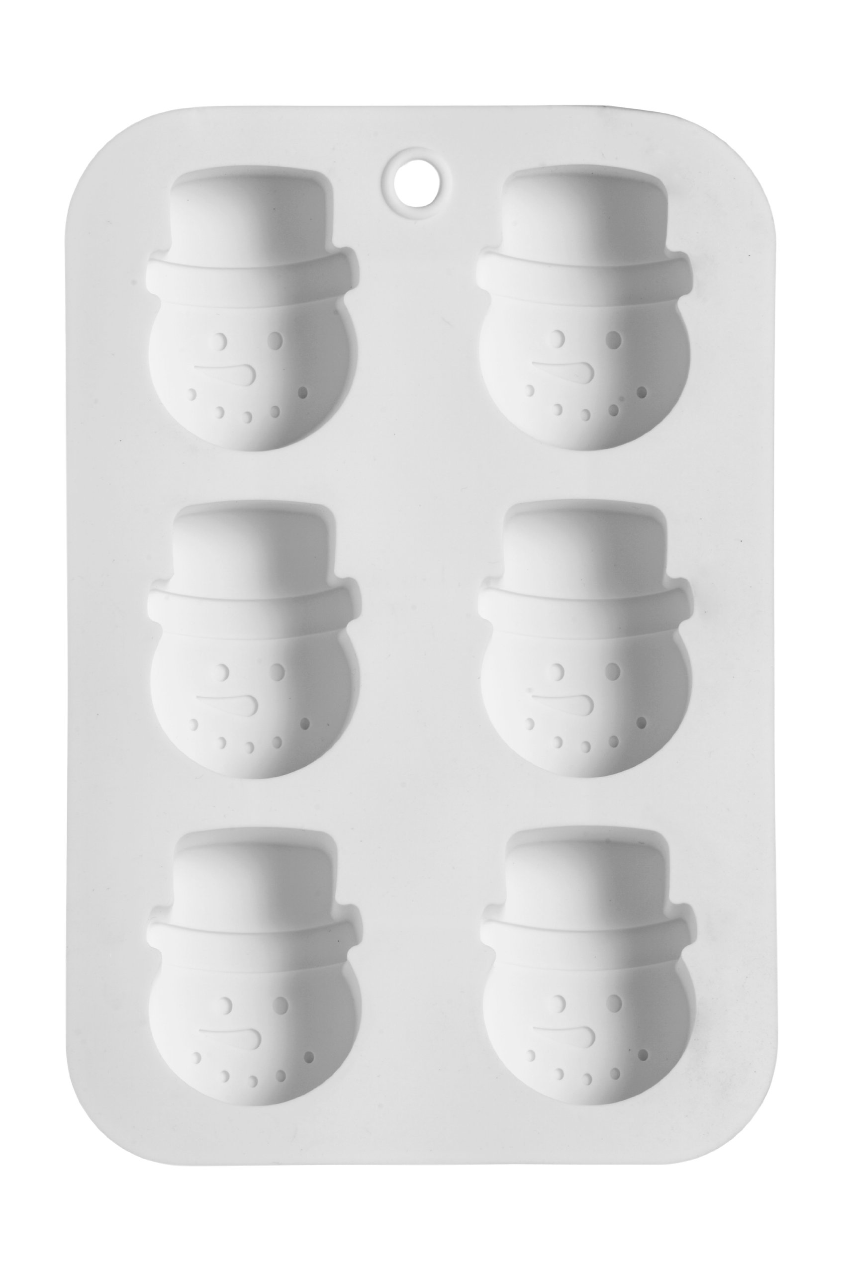 Premier Housewares 6 Snowman Cake Mould Tray - White