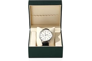 Papten PU Leather Single Watch Box Watch Travel Case Microfiber Interior Watch Gift Holder Watch Storage Display With Removab