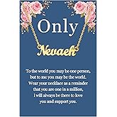 SANNYRA Name Necklace Personalized, 18K Gold Plated Silver-plated Customized Nameplate Necklaces Jewelry Gifts for Women