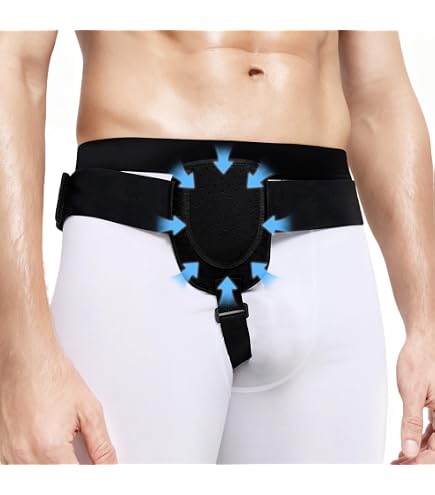 Qushanbao Hernia Riem – Enkel/Dubbel Lies Of Sporthernia – Pijnverlichting & Herstel – Met Verwisselbare Compressiekussens – Patenttechnologie