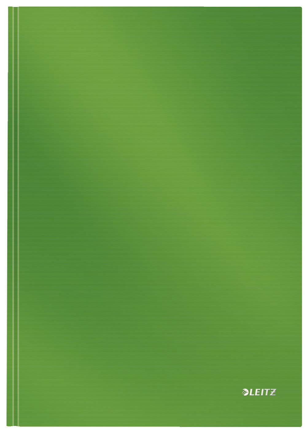 Leitz A4 Hard Covered Notebook, Squared, 90 gsm Ivory Paper, Solid Range, Light Green, 80 Sheets โ image 1
