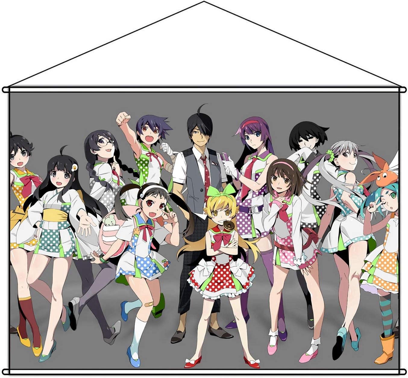 Amazon 物語 シリーズ 続 終物語 B2タペストリー 忍野扇 老倉育 斧乃木余接 阿良々木月火 阿良々木火憐 忍野忍 千石撫子 神原駿河 戦場ヶ原ひたぎ 八九寺真宵 728 X 515 Mm 掛ける絵 アニメ 萌えグッズ 通販