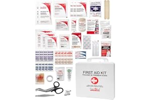 First Aid Central AZ-APFAKP All-Purpose Emergency First Aid Kit For Home, Work, and Travel, 145 Pieces
