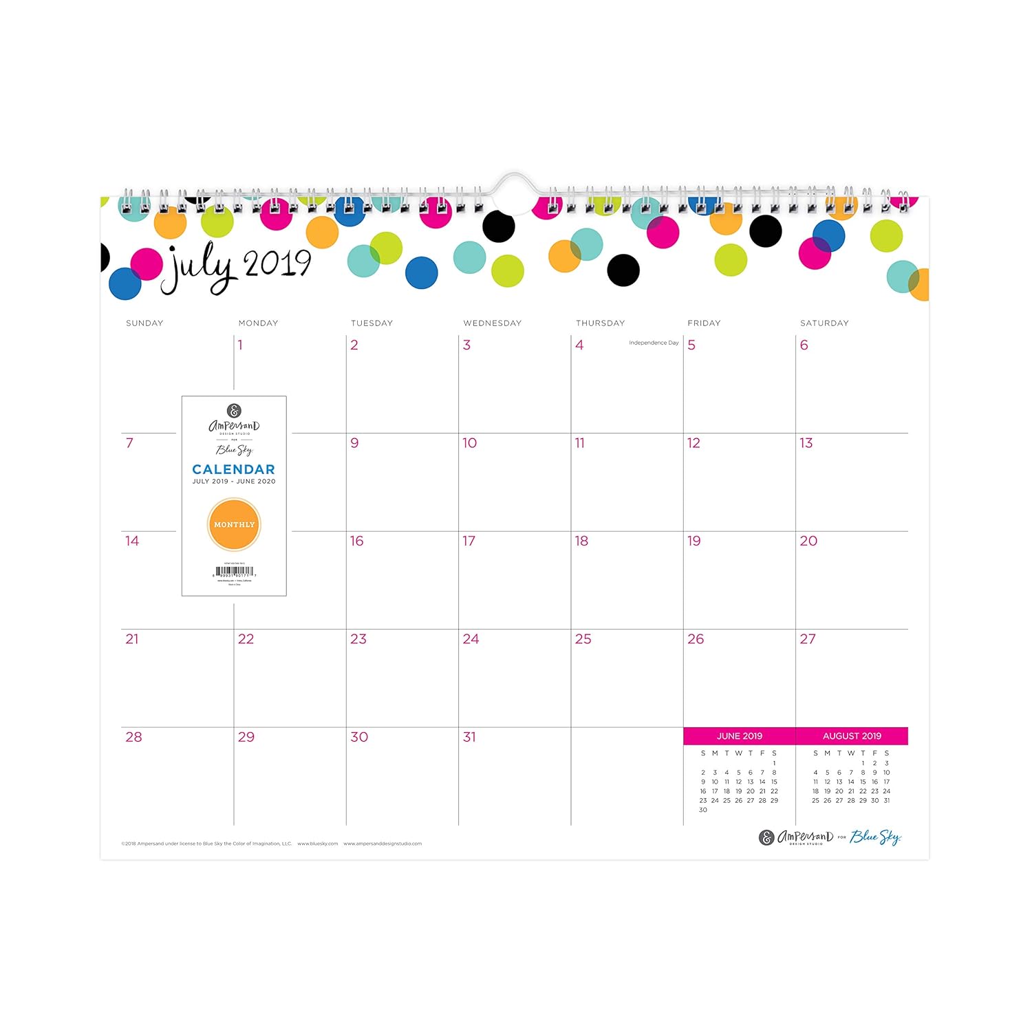 Best 2018 desk calendar blue sky