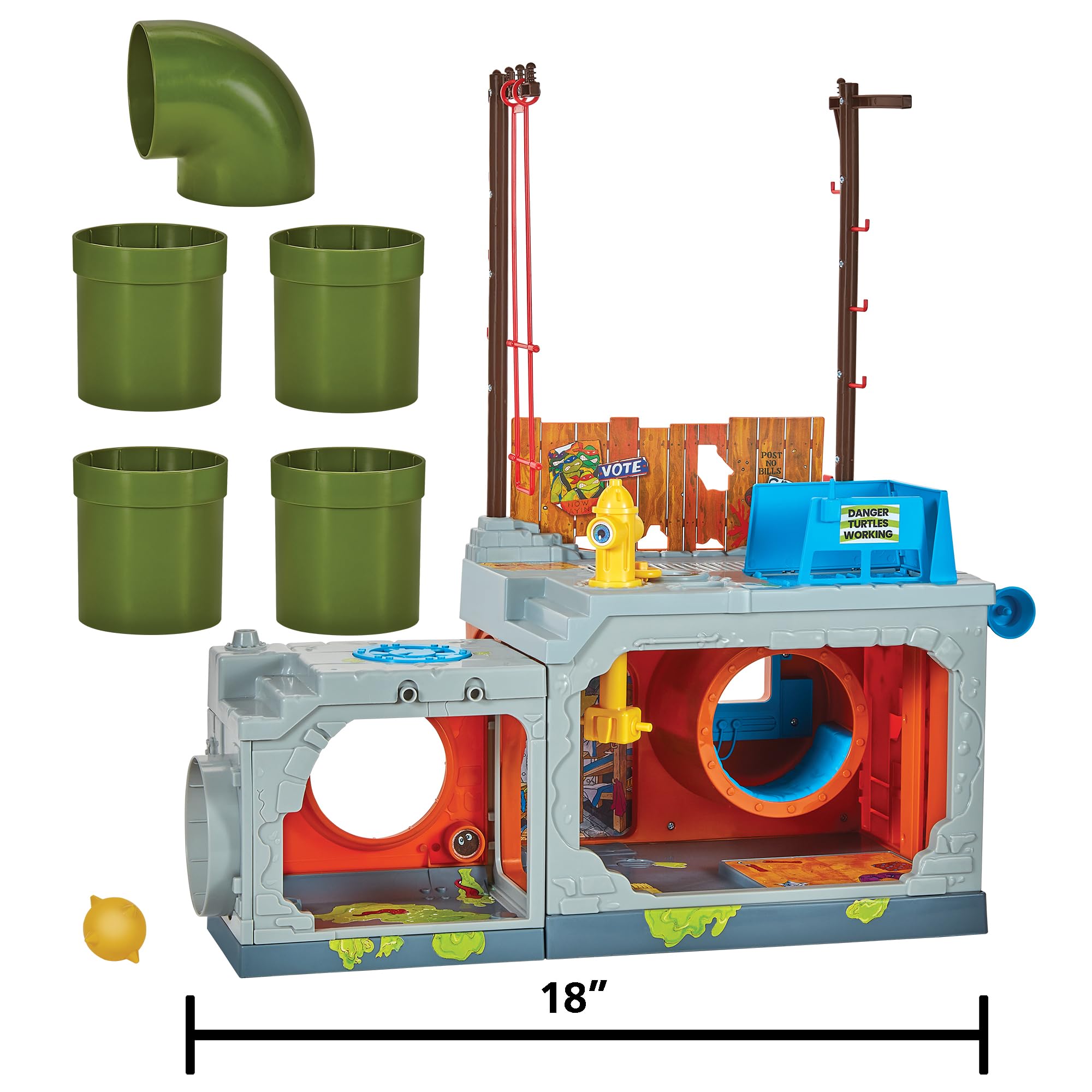 Teenage Mutant Ninja Turtles Classic Sewer Playset by Playmates Toys – Amazon Exclusive