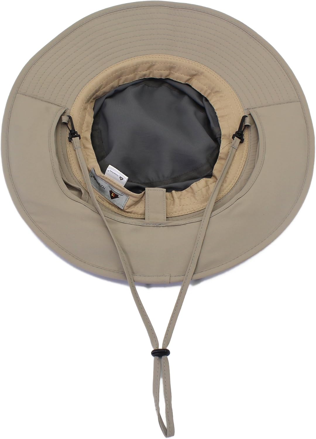 Home Prefer Unisex Quick Drying UV Protection Outdoor Sun Hat with Flap Neck Cover Foldable Fishing Cap Gray Brim: Clothing