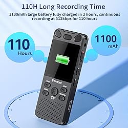 96GB Digital Voice Recorder with Playback - 110