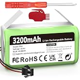 Keenstone 14.4V 3200mAh Replacement Battery for eufy RoboVac 11 11C 11S Plus 11S MAX 12 15C 15C MAX 15T 25C 30C G10 Hybrid G30 Edge R500 R450 &amp; Ecovacs Deebot N79 N79S N95 DN622 661