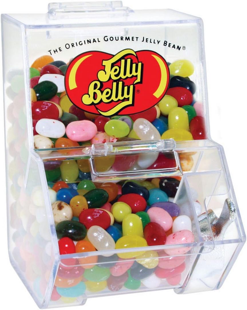 Jelly Belly Bean Mini Dispenser Bin With Scoop and 3.5oz Assorted Jelly