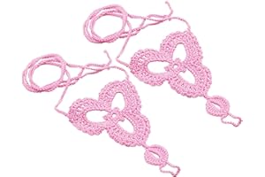 ink2055 Girl's Barefoot Anklet Crochet Cotton Ankle Chain Sandal Bracelet Foot Jewelry,Ankle Bracelets for Women Teen Girls Beach Jewelry Gifts
