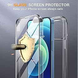 Miracase Glass Case for iPhone 12/12 Pro 6.1