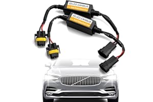 UZZH 2PCS H8/H9/H11 LED Headlight Canbus Decoder, Car Warning Error Decoder Canceller Capacitors Blinker Resistor Kit, LED Li