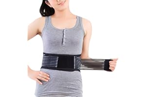 KkaFFe Back Support with Magnet, Tourmaline Magnetic Back Braces for Lower Back Pain Relief, Self Heating & Soothing Back Support Belt, Lumbar Support Belt for Herniated Disc/Sciatica (Medium)