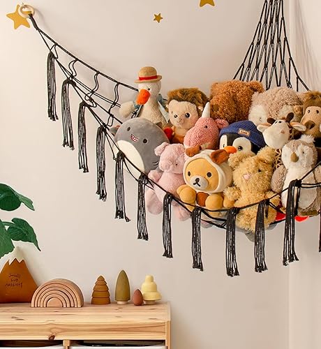 mirolam Stuffed Animal Storage Hammock Net Toy Hammock Net for
