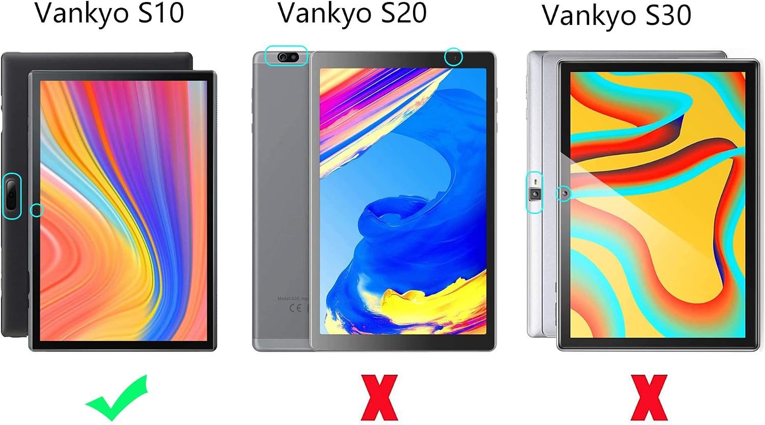 YGoal Case For VANKYO MatrixPad S10, Premium PU leather Stand with Multi-angle Business Folio Case Cover For VANKYO MatrixPad S10, Blue - Image 3