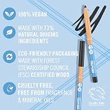Rimmel London Kind & Free Eyeliner 001 Pitch Vegan Cruelty Free Pencil view 4
