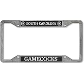 Rico Industries NCAA South Carolina Gamecocks Pewter License Plate Frame 12" x 6"