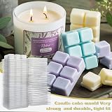 ASelected Wax Melt Molds 100 Pcs 6 Cavity Clear Plastic Clamshell Tray view 6