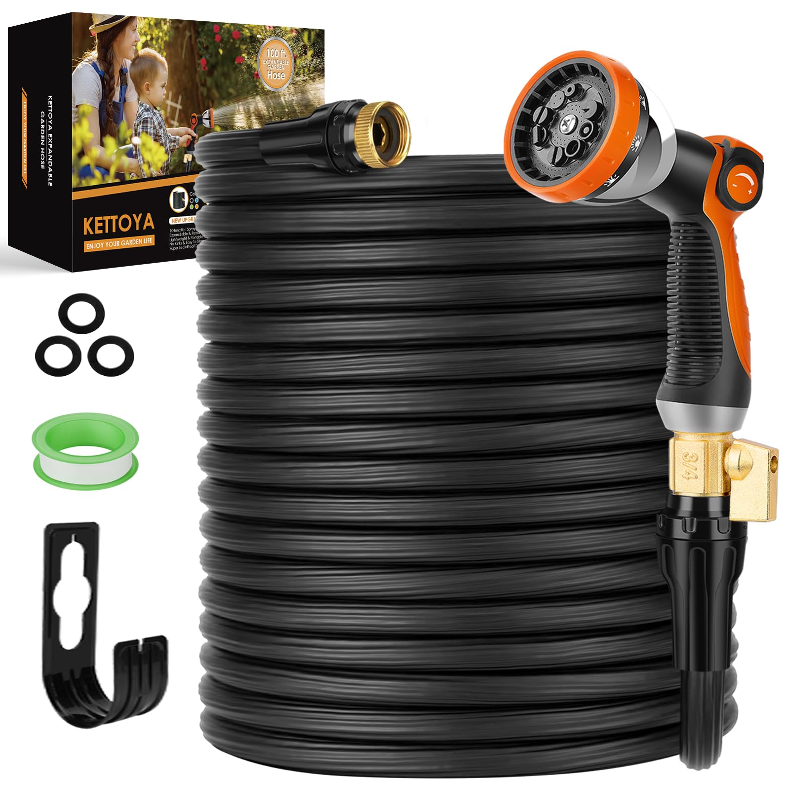 Pattern Hose Mua Garden Hose 100 ft, Expandable Garden Hose, Lightweight Flexible ...