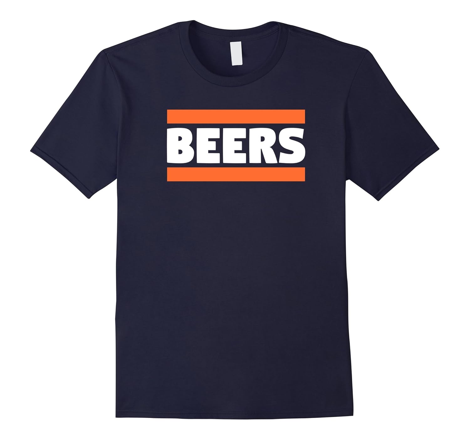 BEERS Blue and Orange Funny Party T Shirt-anz