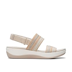 Clarks Women's Arla Stroll Flat Sandal, Beige