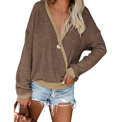 NSQTBA Women's Deep V-Neck Wrap Sweater Long Nigeria Ubuy