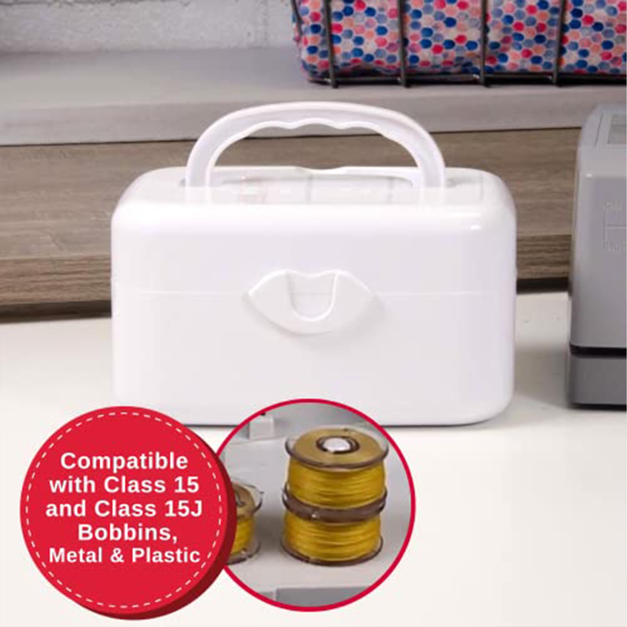 SINGER Portable Bobbin Winder | Compact & Easy-to-Use Bobbin Winding Machine with Automatic Shut-Off | Compatible with Class 15 & 15J Bobbins