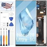 TFT for Samsung Galaxy Note 20 Ultra 5G/4G Screen Replacement,for SM-N985 SM-N986 LCD Display Touch Screen Digitizer Full Assembly Repair Kit with Frame (No Fingerprint)