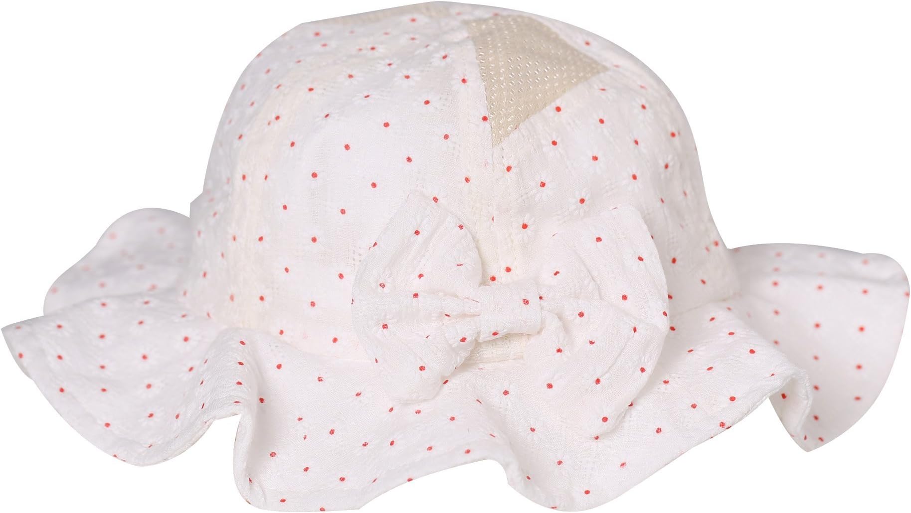 gongzhumama Baby Girl's Sun Hat with Hair Bow Sun Protection