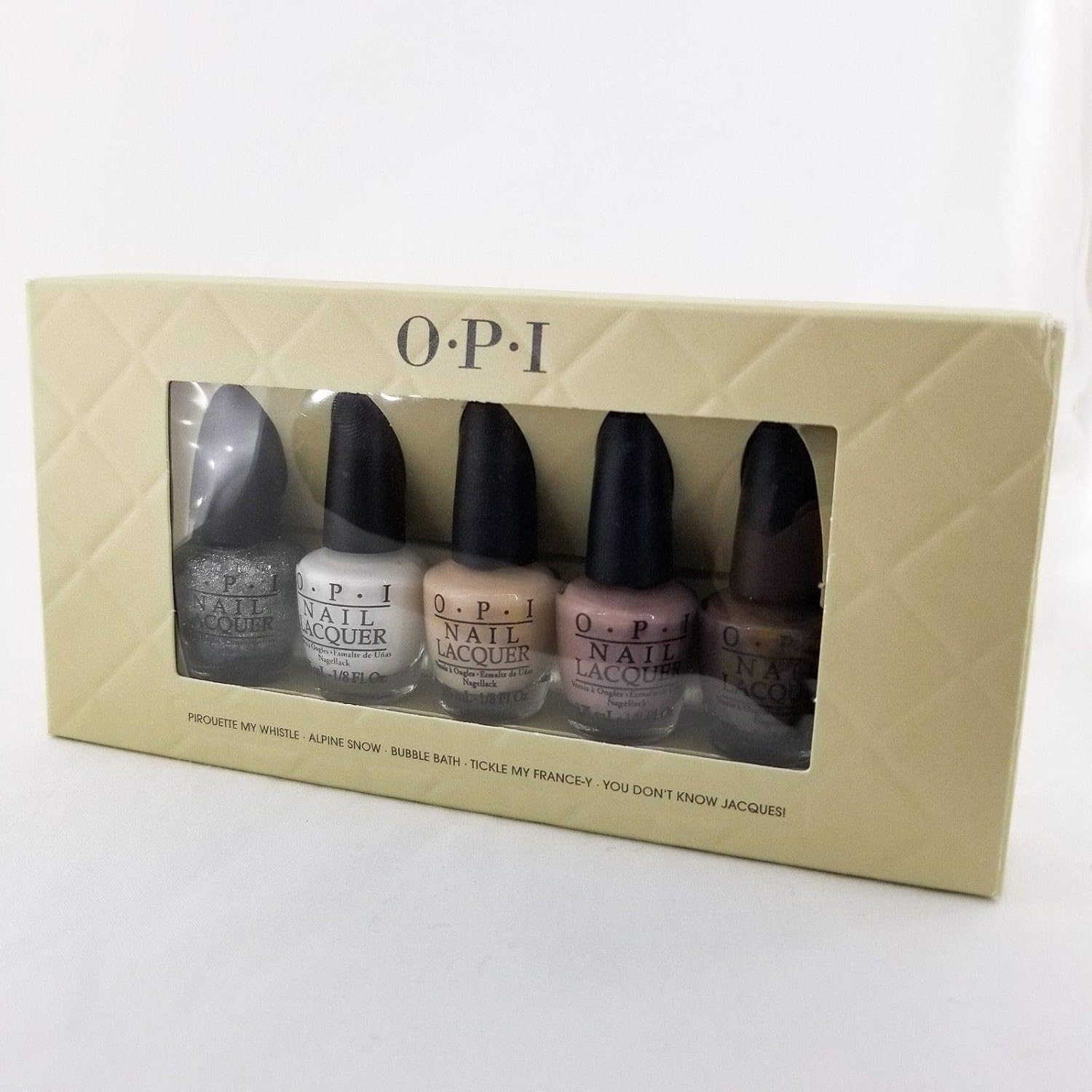 Mini Nail Polish Lacquer 1 Set of 5 x 1/8 fl oz. Great