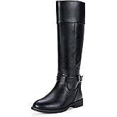 Jeossy Women's 950 Knee High Riding Tall Boots, Comfortable with Metal Buckle and Zipper Boots with Wide Calf and Wide Widths
