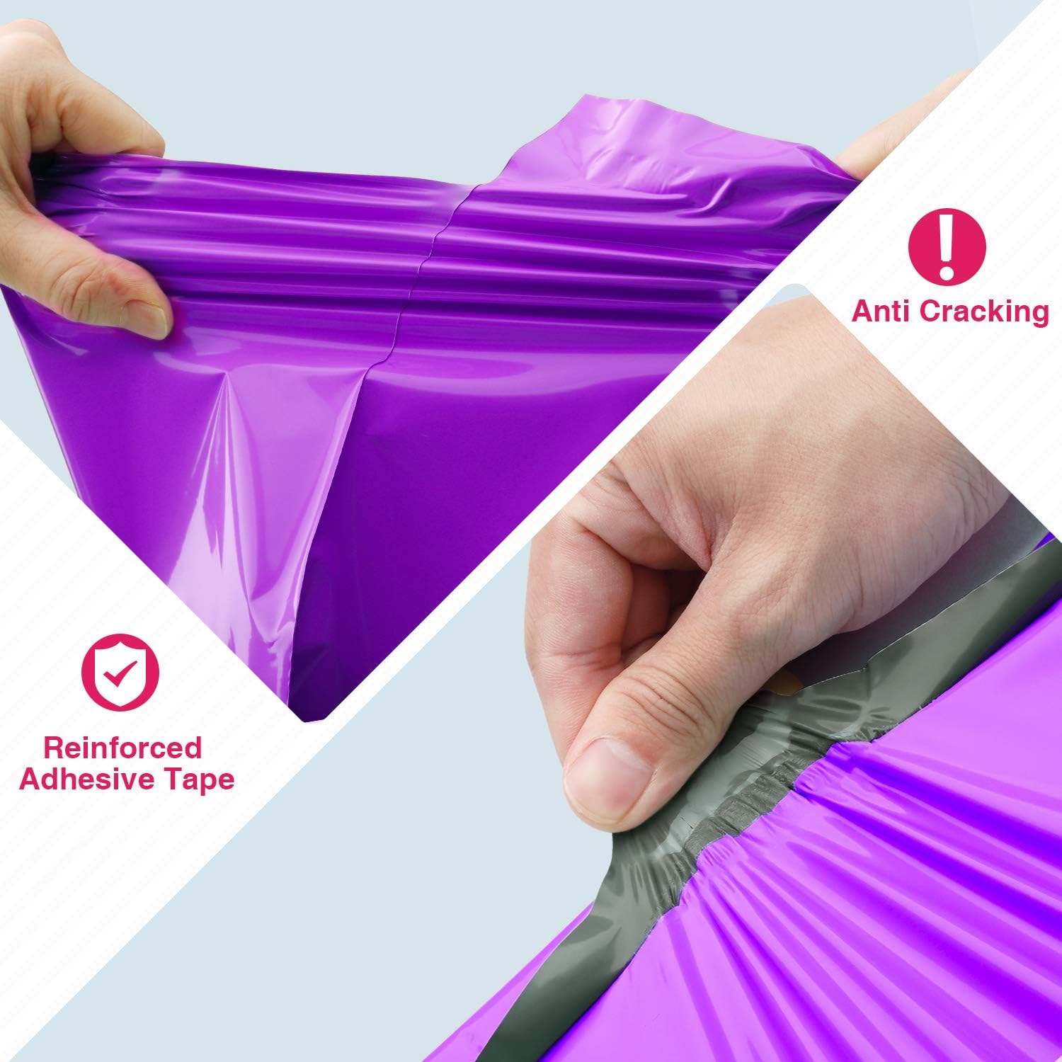 Fu Global 24X24 Inches White Poly Mailers Envelopes Shipping Bags Self Adhesive Waterproof Postal Bags (50pc) : Office Products