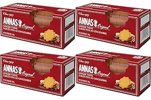 VALUBNDL: PREMIUM ANNAS ORIGINAL GINGER THINS - Anna Ginger Cookies - Ginger Snaps Cookies - Custom VALUBNDL Branded Pack of 