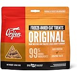 ORIJEN Freeze Dried Cat Treats, Grain Free, Natural & Raw Animal Ingredients, Original made with Free-Run Poultry & Wild-Caug
