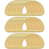 BIKICOCO Metal D-Rings Buckle, 1-1/2 Inch Non-Welded for Webbing Sewing DIY - Gold - Pack of 30