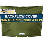 Cholila Cover Insulated Backflow Preventer Cover, 30" W x 24" H, Green | Sprinkler Covers for Outside Pipe, Thick 7 Layers Fabric, Aluminum Foil, 5&deg;F Winter Freeze Protection