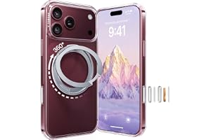 TORRAS 360 Magnetic Stand for iPhone 18 Pro Max Case Clear, 2026 O1S Series
